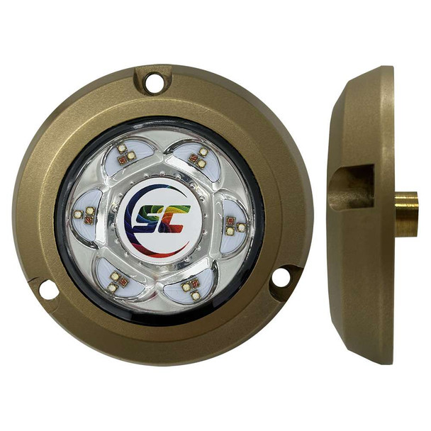 Shadow-Caster LED Lighting Shadow-Caster SC2 Series Bronze Surface Mount Underwater Light - Full-Color [SC2-CC-BZSM] MyGreenOutdoors
