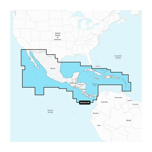 Garmin Garmin Navionics+ NSSA010R Central America Caribbean [010-C1451-20] MyGreenOutdoors