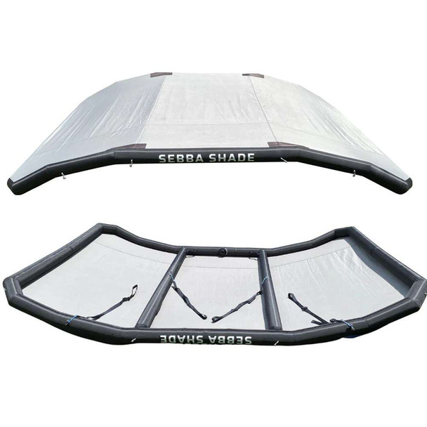 Sebba Shade Sebba Shade 8 x 12 ft. Grey Sun Shade f/Boats 26'+ [SS8X12GRY] MyGreenOutdoors