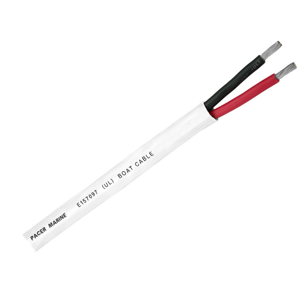 Pacer Duplex 2 Conductor Cable - 10\/2 AWG - Round Cable - Red, Black - Sold By The Foot [WR10\/2DC-FT]