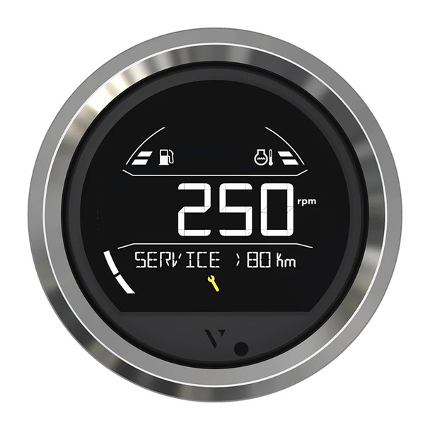 Veratron VL Digital 85 w\/Triangular Chrome Bezel [B00205803]