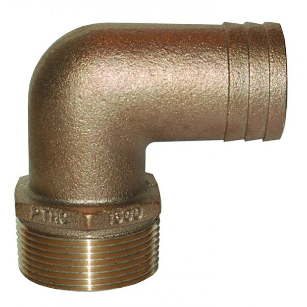 GROCO 4" NPT Bronze 90 Degree Pipe to Hose Fitting [PTHC-4000]