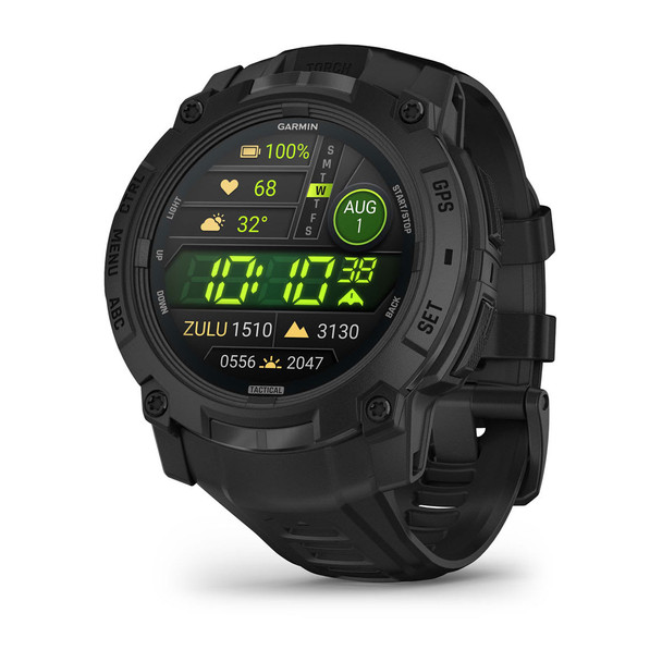 Garmin Instinct 3 - 50 mm, AMOLED, Tactical Edition Black with Black Silicone Band