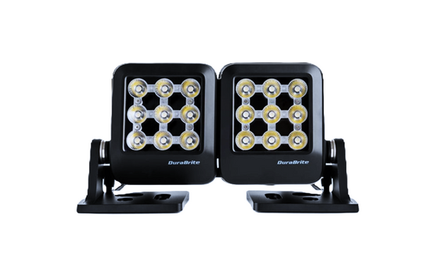 DuraBrite Double Stack Dual Spotlight - Black Housing [SLM07BK-00-AA]