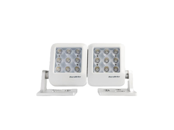 DuraBrite Double Stack Dual Floodlight - White Housing [SLM07WH-44-AW]