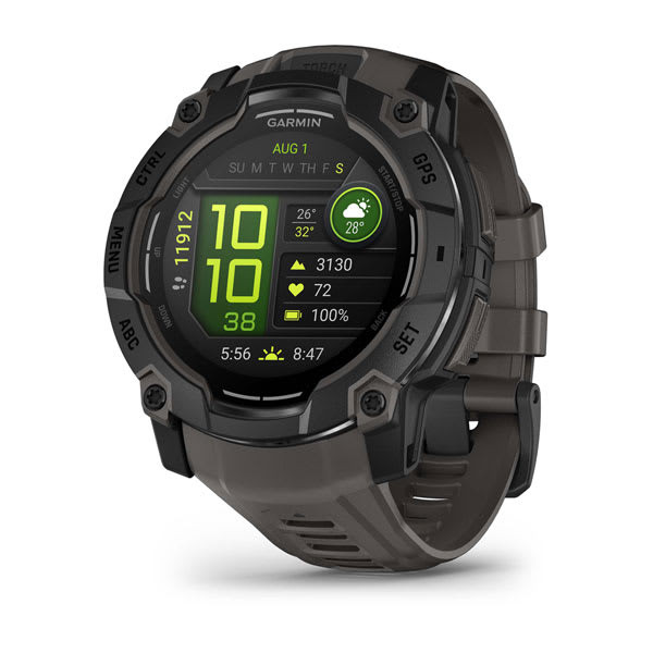 Garmin Instinct® 3 – 50 mm, AMOLED, Black with Charcoal Band