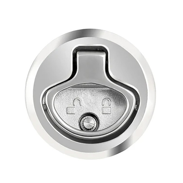 Whitecap 2" Beveled Locking Slam Latch w\/Backing Plate [6538C]