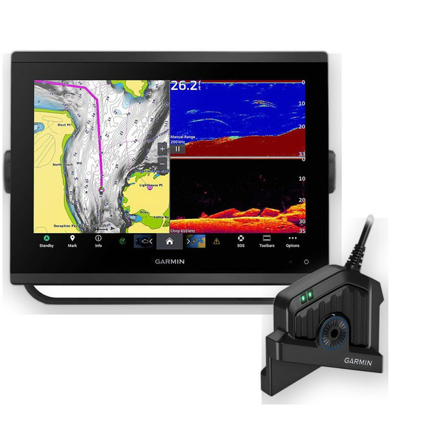 Garmin GPSMAP 1243xsv LiveScope 2 LVS44 Bundle