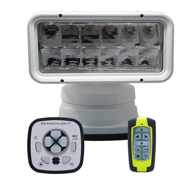ACR RCL-200 White Wireless LED Searchlight w\/URP-103 Wired Point Pad  URH-103 Wireless Handheld Remote [1965]
