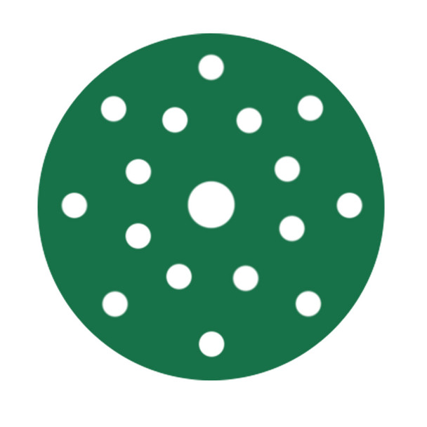 RUPES PROCUT Film Abrasive Discs 125mm (5") - 17 Holes - P120 Grit *Box of 50pcs [9.45FC120]