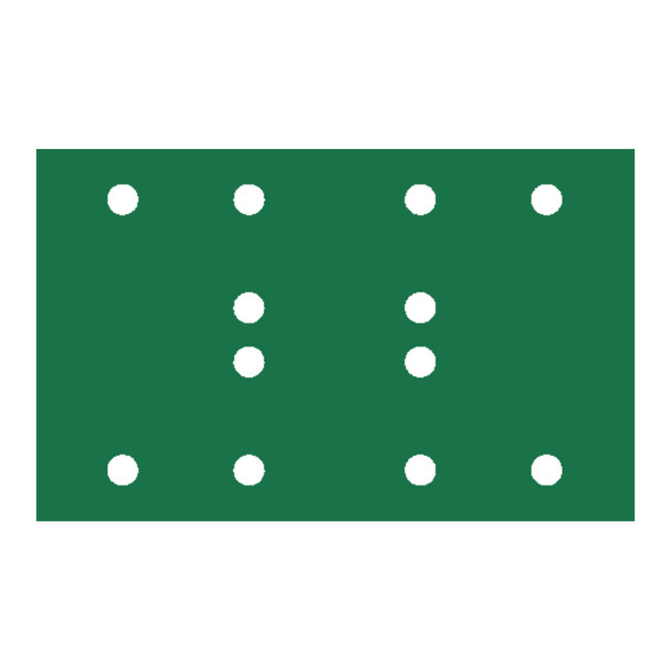 RUPES PROCUT Film Abrasive Sheet 80mm x130mm (3.15" x 5.1") - 12 Holes - P320 Grit *Box of 100pcs [9.45FB320]