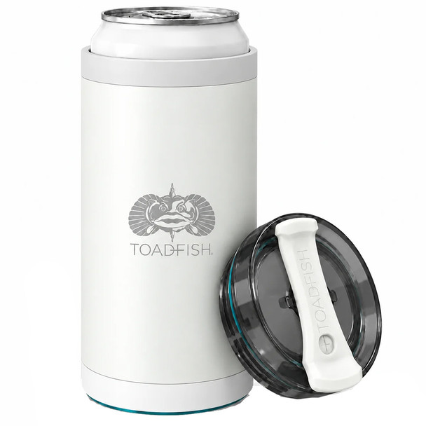 Toadfish SmartGrip 4-in-1 Can Cooler - 12oz - White [1413]