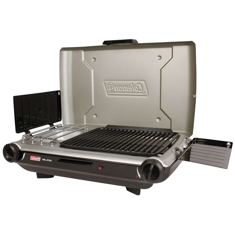 Coleman Deluxe Tabletop Propane 2-in-1 Grill/Stove - 2 Burner