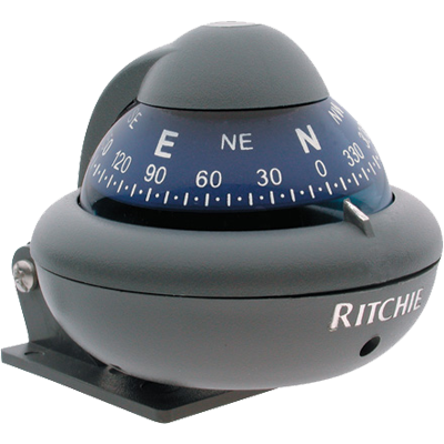 Ritchie Compass, Bracket Mount, 2" Dial, Grey X-10-M MyGreenOutdoors