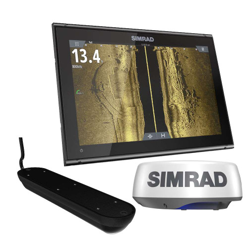 Simrad GO9 XSE Radar Bundle with HALO20+, Active Imaging 3-in-1 & C-MAP Discover