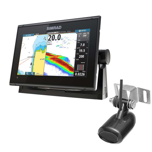 Simrad GO9 XSE Combo with 83/200 kHz Transom Mount Transducer