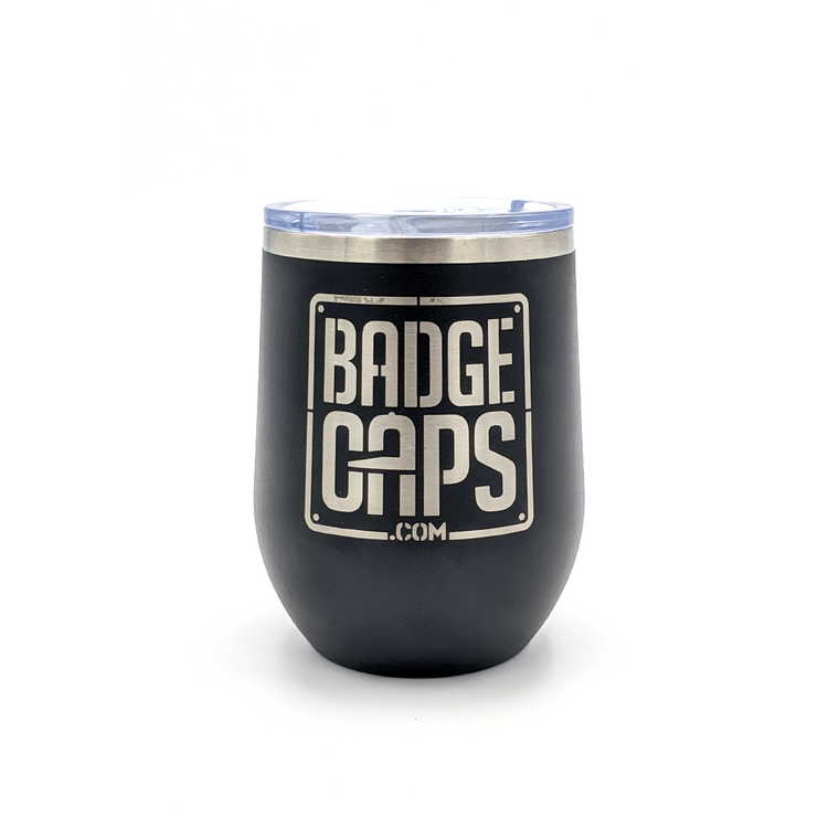 BadgeCaps Wine Tumbler