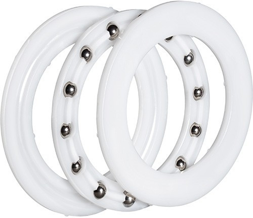 1582, Three Piece Plastic Race Thrust Bearing 7.37" X 8.62" Od