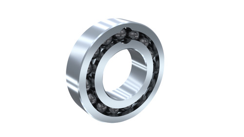 Ssr8fc-1/2B-C, Radial Ball Bearing, 316 Stainless Races And Ceramic Balls, Single Row, Inch Size, Full Complement