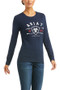 Ariat Ladies International Logo Long Sleeve T Shirt - Front