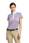 Ariat Ladies Aptos Short Sleeve Show Shirt - Dusk - Front