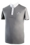 Mark Todd Mens Short Sleeved Competition Shirt in Light Gray/White - Front