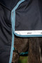 Horseware Amigo Bravo 12 Plus V Close Turnout Blanket 250g - Navy/Aqua & Turquoise