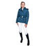 Coldstream Ladies Cornhill Quilted Coat in Cool Slate Blue - front