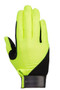 Hy Equestrian Absolute Fit Riding Glove in Reflective Yellow - front