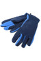 Hy Equestrian Childrens Fleece Two Tone Riding Gloves in Navy/Brilliant Blue - pair