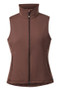 Kerrits Ladies Transition Stretch Fleece Vest in Leather - front