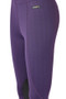 Kerrits Kids Fleece Lite II Knee Patch Tights in Huckleberry Purple Herringbone - side