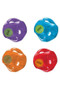 KONG Jumbler Ball Dog Toy in purple, blue, orange and red