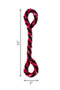 KONG Signature Rope Double Tug Dog Toy in Red/Black - size