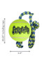 KONG Squeakair Ball with Rope Dog Toy - size