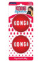 KONG Signature Balls 2 Pack Dog Toys in Red