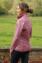 Hy Equestrian Ladies Synergy Sync Lightweight Padded Jacket in Grape - side lifestyle