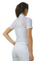 Hy Equestrian Ladies Suki Show Shirt in White - back