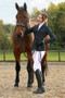 Hy Equestrian Ladies Silvia Show Jacket in Black - lifestyle