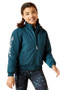 Ariat Youth Stable Insulated Jacket in Reflecting Pond - front