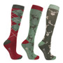 Hy Equestrian Divine Deer Three Pack Socks collection