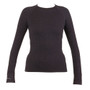 Aubrion Ladies Balance Seamless Long Sleeve Top - Black - Front