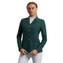 Premier Equine Ladies Hagen Competition Jacket - Green - Front
