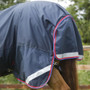 Premier Equine Buster Hardy Turnout Rug with Half Neck 0g in Navy - tail flap