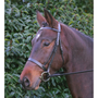 Hy Hunter Bridle with Rubber Grip Reins in Brown