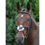 Hy Mexican Bridle with Rubber Grip Reins - Black