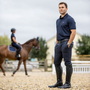 LeMieux Mens Elite Classic Pleated Knee Grip Breeches - Navy - Lifestyle