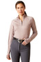 Ariat Ladies Lowell 2.0 Quarter Zip Base Layer in Quail - front