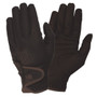 Hy Equestrian Childrens Cottenham Elite Riding Gloves in Brown