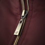LeMieux Ladies Elite Crew Jacket - Burgundy - Zip Detail